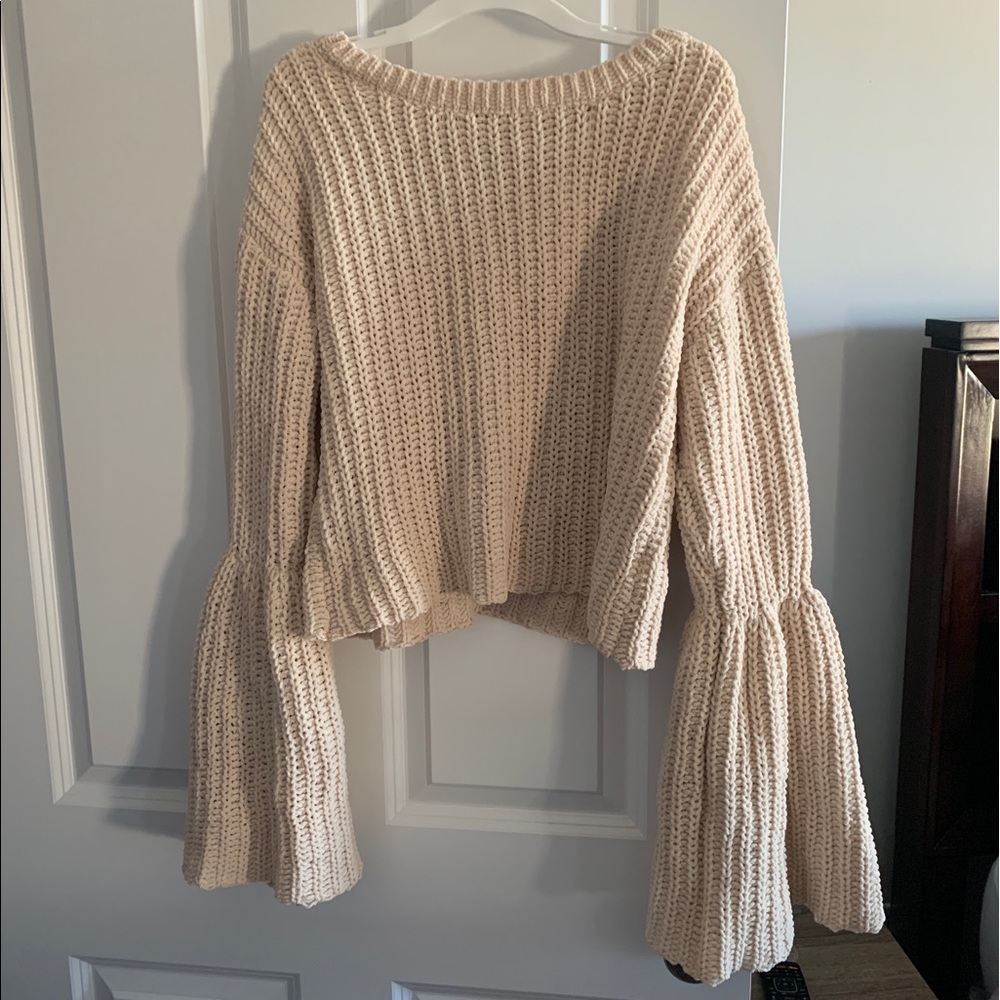 Bell sleeve sweater